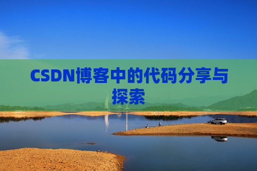CSDN博客中的代码分享与探索